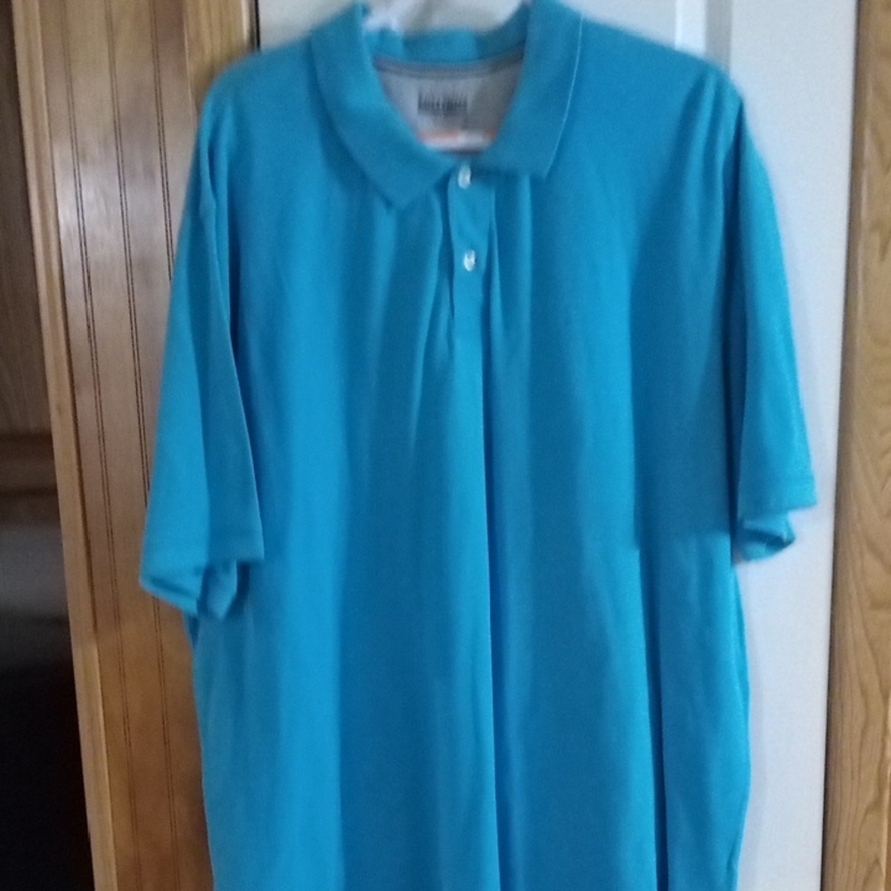 Basic Editions Turquoise Polo Shirt